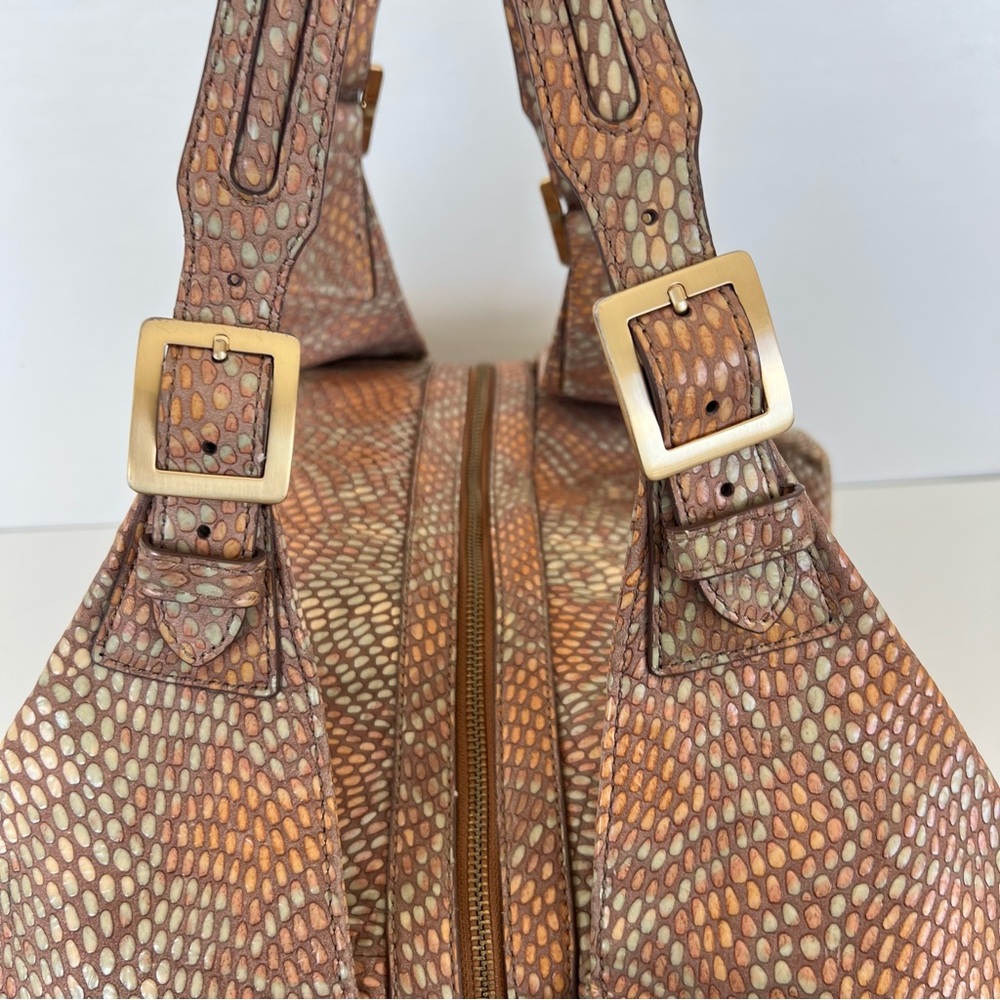Sondra Roberts Python Print Leather Asymmetrical … - image 5